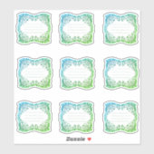 Etiketten met ingedrukte filigree sticker (Vel)