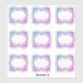 Etiketten met ingedrukte filigree sticker (Vel)