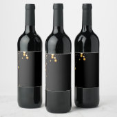etiketten met zwarte en gouden drink (Flessen)