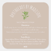 Etiketten op flesjes met flesjes met flesjes met a (Voorkant)