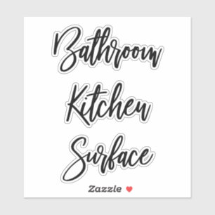 Etiketten op flesjes met sproeier reinigen sticker