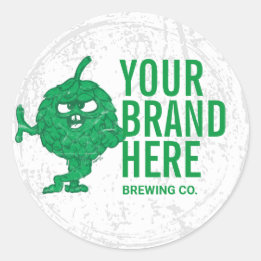 Etiketten op gepersonaliseerde ronde flessen