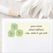 Etiketten van het Succulente Adres van de Terugkee (Insitu)