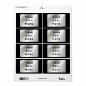 Etiketten van metaal op de douaneplaat (Full Sheet)