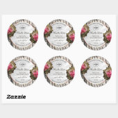 Etiketten van natuurlijke bomen Bark White Wood Pr (Vel)