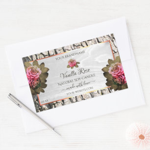 Etiketten van natuurlijke boomschors Witte houtkor