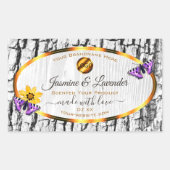 Etiketten van witte houtkorrel - Bark - Product to (Voorkant)