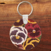 etiketten van zaadverpakkingen, tuinpootbloemen sleutelhanger (Voorkant)