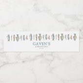 Etiketten viswaterflesjes, viswater (Enkel label)