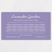 Etiketten voor aangepaste kleurscript voor ingredi labels (Design 2)