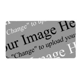 Etiketten voor afbeelding en tekst Aangepaste verz