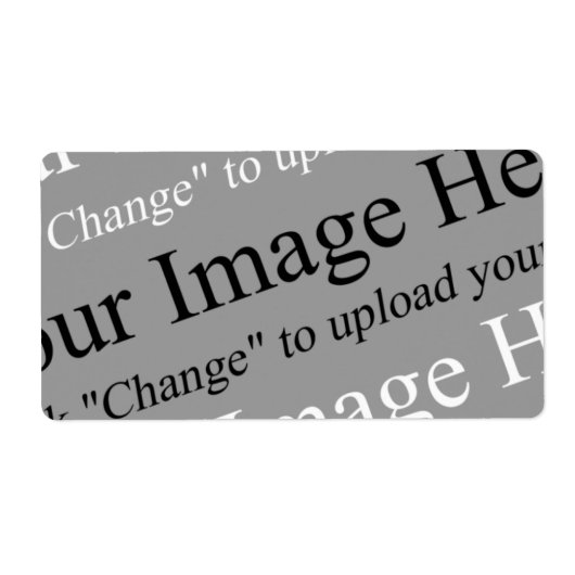 Etiketten voor afbeelding en tekst Aangepaste verz (Voorkant)