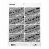 Etiketten voor afbeelding en tekst Aangepaste verz (Full Sheet)