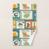 Etiketten voor  blik bad handdoek (Handdoek)