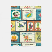 Etiketten voor blik fleece deken (Voorkant)