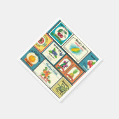 Etiketten voor  blik servet (Hoek)