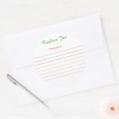 Etiketten voor "Cookies Jar"-instructies (Envelop)