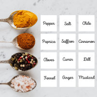 Etiketten voor de consumptie van chef-koks