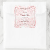 Etiketten voor flessenverpakking Lichte roze Rozen (Tas)