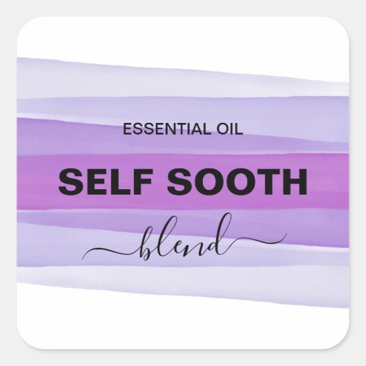 Etiketten voor gestripte inktflesflesjes met Paars (Voorkant)