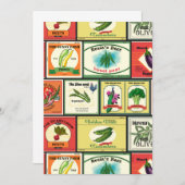 Etiketten voor  groenten en fruit (Voorkant / Achterkant)