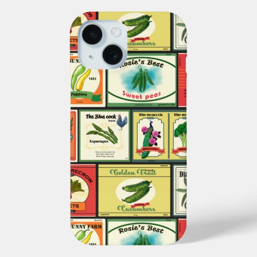 Etiketten voor  groenten en fruit Case-Mate iPhone case (Achterkant)