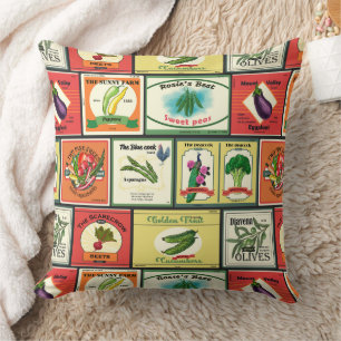 Etiketten voor  groenten en fruit kussen