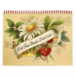 Etiketten voor groenten en fruit van Vintages Kalender