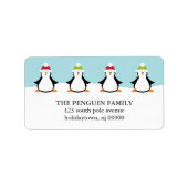 Etiketten voor kerstpinguïns (Voorkant)