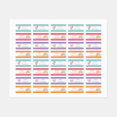 Etiketten voor kleding met de codenummer van de kl labels (Vel)