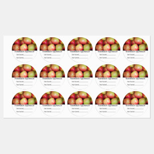 Etiketten voor levensmiddelen - Krat van appels Labels