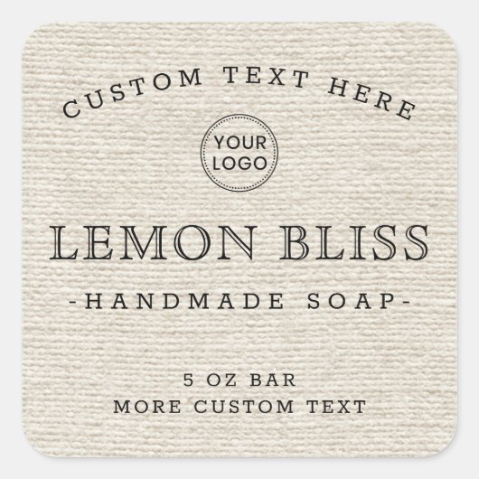 Etiketten voor lichtbruine logo (Voorkant)