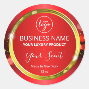 Etiketten voor magische kerstrode Logo