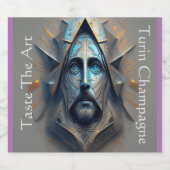 Etiketten voor mousserende wijnflessen (4" x 3,5") (Enkel label)