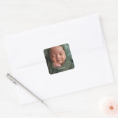 Etikettering van Baby/pasgeborene/kind Vierkante Sticker (Envelop)
