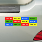 Etikettering van gepersonaliseerde Kinder benaming Bumpersticker (Op auto)