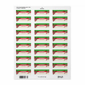 ETIKETTERING VAN HET TERUGDRUK : schattige rendier Etiket (Full Sheet)