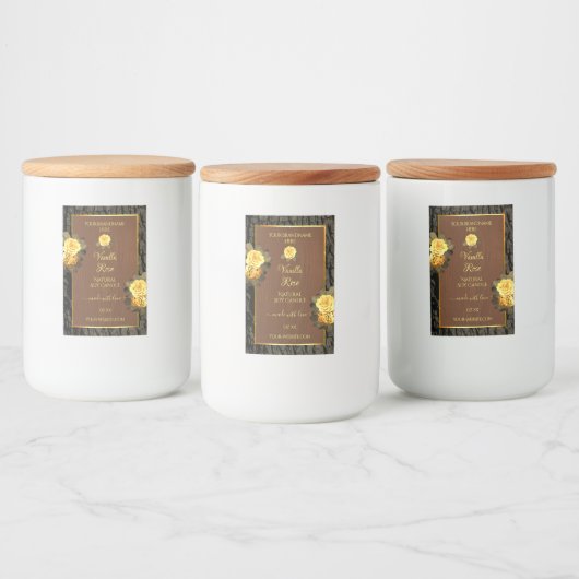 Etikettering van producten van de bloementeelt voedselcontainer etiket (Flessen)