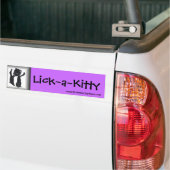 Etiksticker met kat bumpersticker (Op Truck)