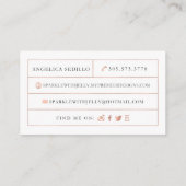 Étincelle avec des cartes de visite de gelée (Dos)