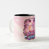 ÉTINCELLE COMME UNE ÉTOILE - Mug bicolore Gecko (Devant gauche)