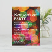 Étincelle Confetti Colorful invitation du Nouvel A (Debout devant)