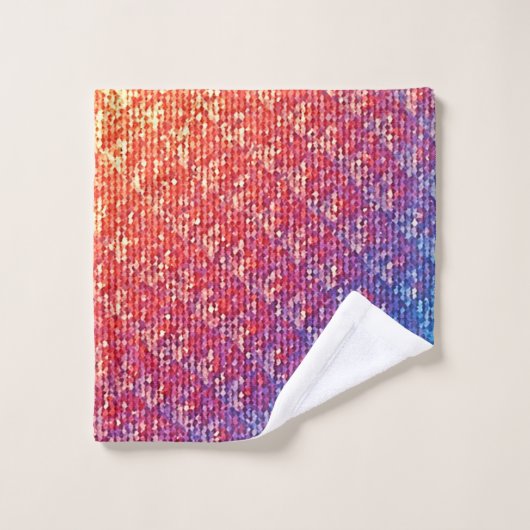 Étincelle de mosaïque émotionnelle vive (Gant de toilette)