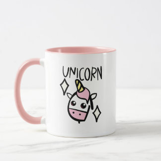 Étincelle la magique licorne rose mug