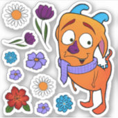 Étincelle le monstre, autocollant (Devant)