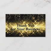 Étincelle Or Confetti | Carte de fidélité Merci (Devant)