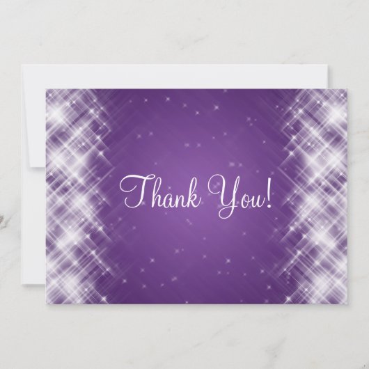 Étincelles fascinantes de Merci élégant de mariage (Devant)