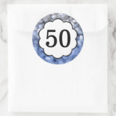 Étincelles - Numéro 50 Sticker rond (Sac)
