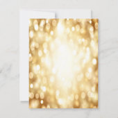 étincelles PLATES d'or de tape-à-l'oeil du carte (Dos)