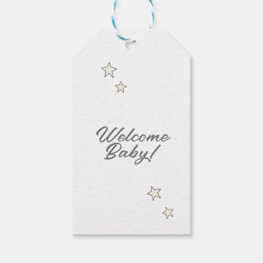 Etiqueta Bienvenido Bebé! Cadeaulabel (Achterkant)
